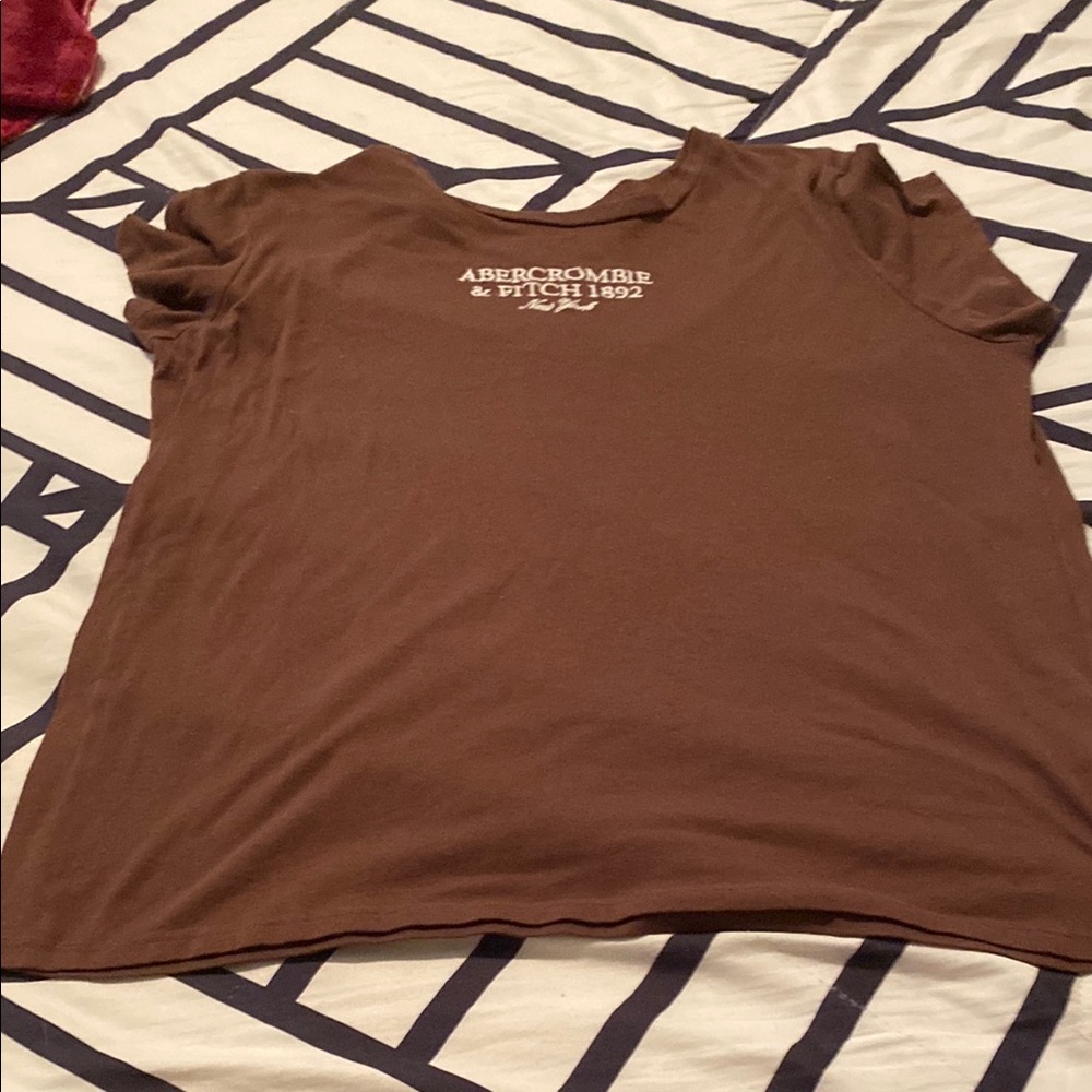 Abercrombie & Fitch Chocolate Brown Short Sleeve Tee